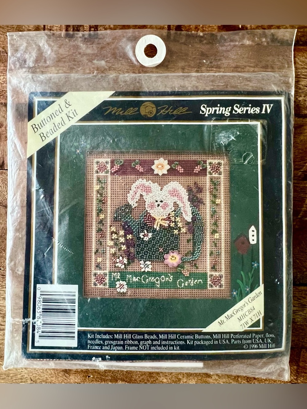 Vintage 1996 Mill Hill Mr MacGregor’s Garden Glass Beaded Kit MHCB84 Sealed New